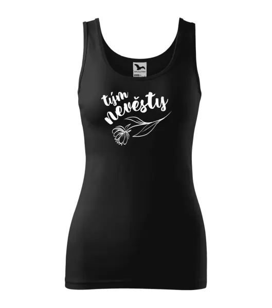 Dámské tílko Tým nevěsty - s květinou