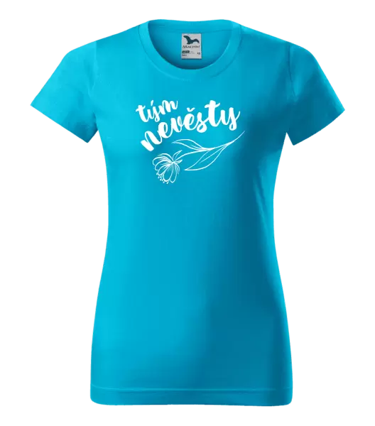 Dámské tričko Tým nevěsty - s květinou