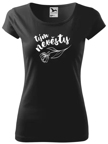 Dámské tričko Tým nevěsty - s květinou