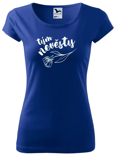 Dámské tričko Tým nevěsty - s květinou