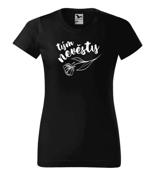 Dámské tričko Tým nevěsty - s květinou