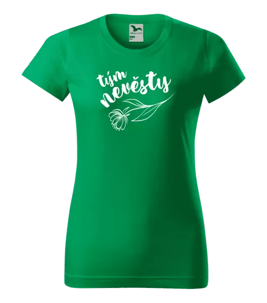 Dámské tričko Tým nevěsty - s květinou