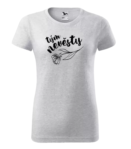 Dámské tričko Tým nevěsty - s květinou