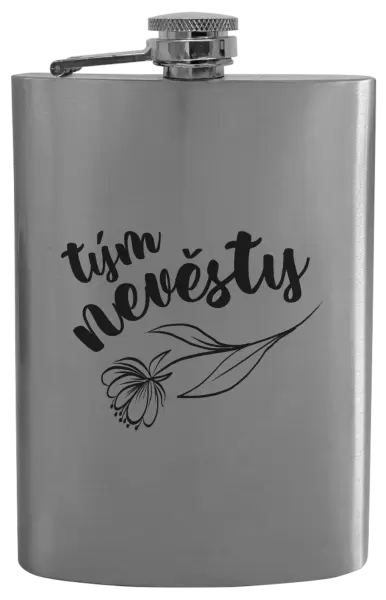 Placatka Tým nevěsty - s květinou