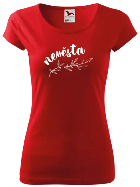 Dámské tričko Nevěsta - s větvičkou