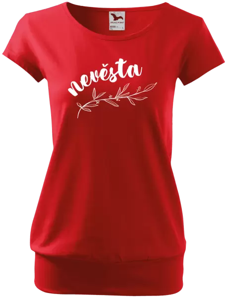 Dámské tričko Nevěsta - s větvičkou