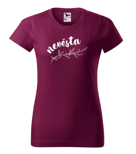 Dámské tričko Nevěsta - s větvičkou