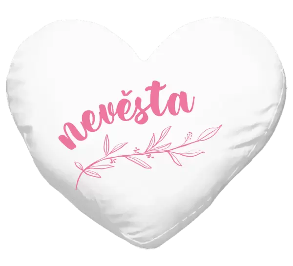 Polštář Nevěsta - s větvičkou