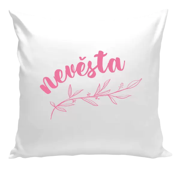 Polštář Nevěsta - s větvičkou