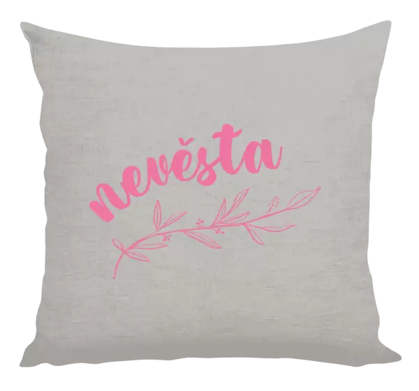 Polštář Nevěsta - s větvičkou