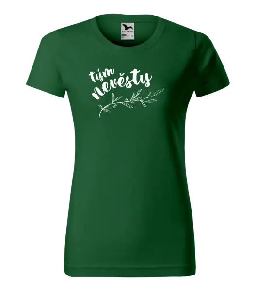 Dámské tričko Tým nevěsty - s větvičkou