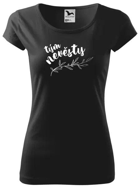 Dámské tričko Tým nevěsty - s větvičkou