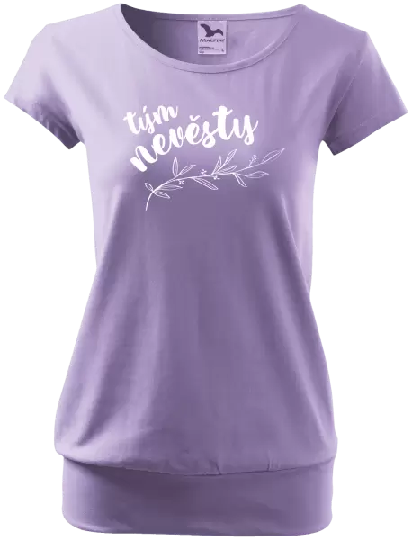 Dámské tričko Tým nevěsty - s větvičkou