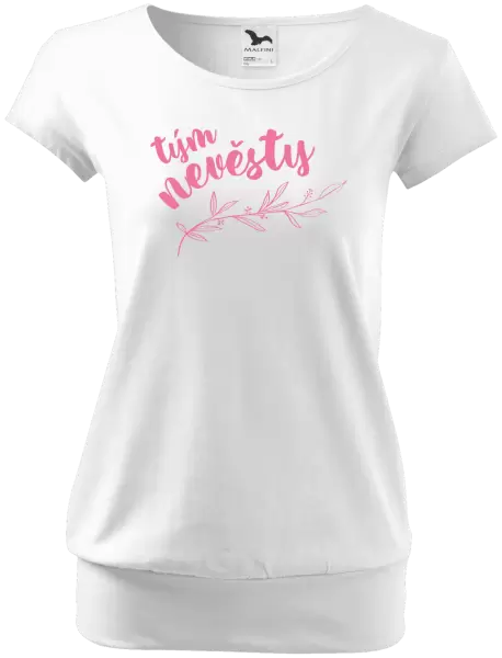 Dámské tričko Tým nevěsty - s větvičkou