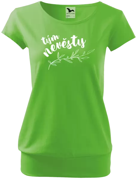 Dámské tričko Tým nevěsty - s větvičkou