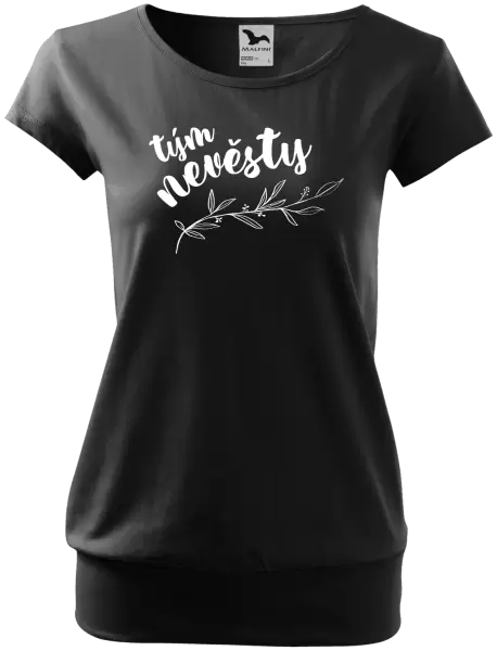 Dámské tričko Tým nevěsty - s větvičkou