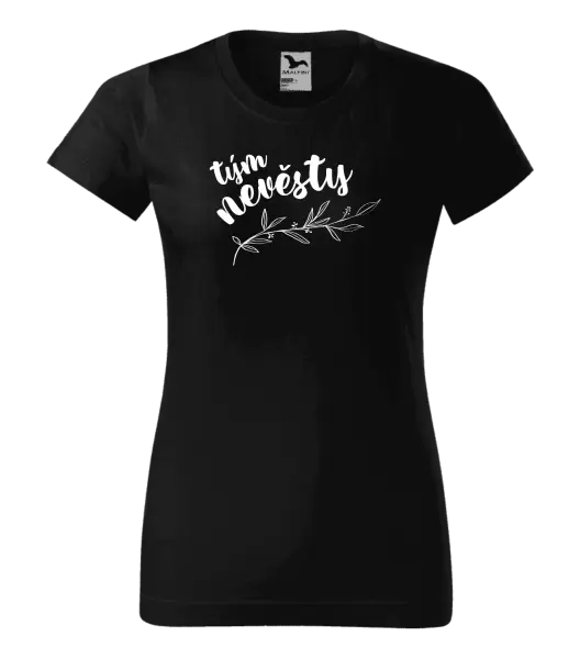 Dámské tričko Tým nevěsty - s větvičkou