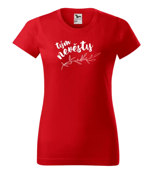 Dámské tričko Tým nevěsty - s větvičkou