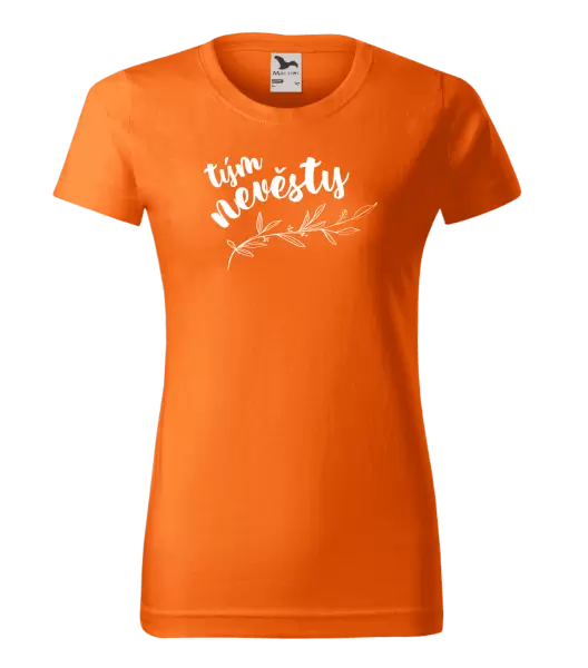 Dámské tričko Tým nevěsty - s větvičkou