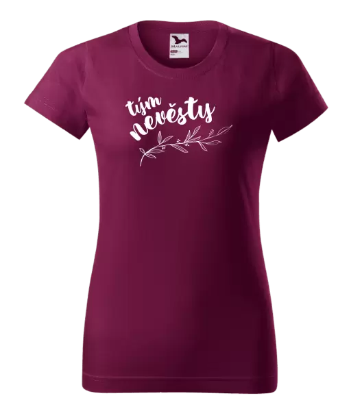 Dámské tričko Tým nevěsty - s větvičkou