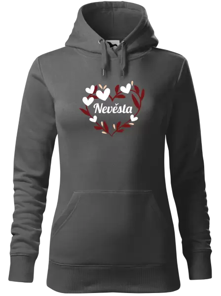 Dámská mikina Nevěsta - se srdíčky