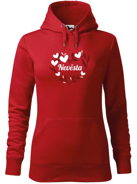 Dámská mikina Nevěsta - se srdíčky