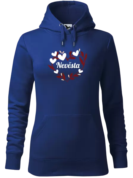 Dámská mikina Nevěsta - se srdíčky