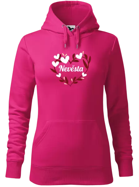 Dámská mikina Nevěsta - se srdíčky