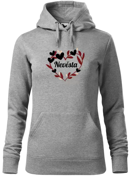 Dámská mikina Nevěsta - se srdíčky