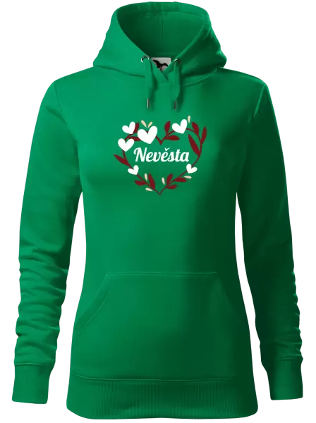 Dámská mikina Nevěsta - se srdíčky