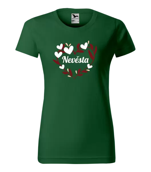 Dámské tričko Nevěsta - se srdíčky