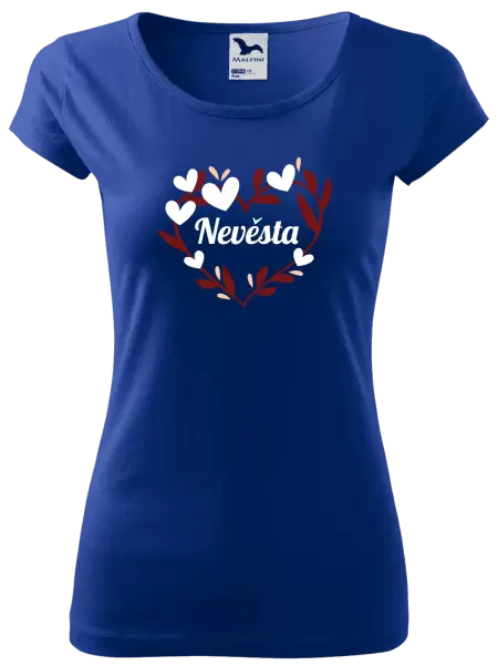 Dámské tričko Nevěsta - se srdíčky