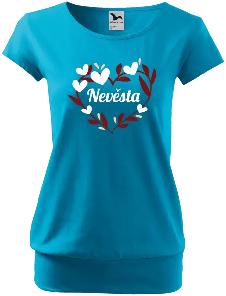 Dámské tričko Nevěsta - se srdíčky