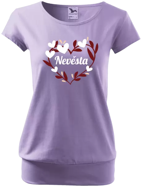 Dámské tričko Nevěsta - se srdíčky