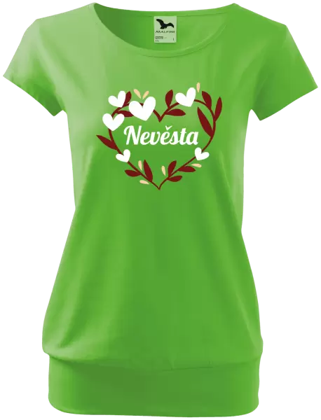 Dámské tričko Nevěsta - se srdíčky