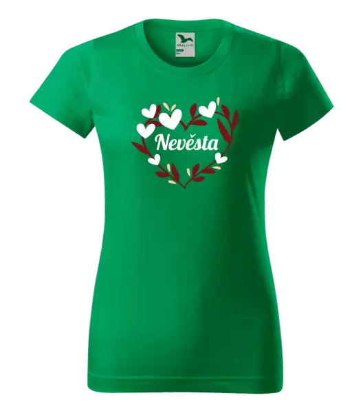 Dámské tričko Nevěsta - se srdíčky