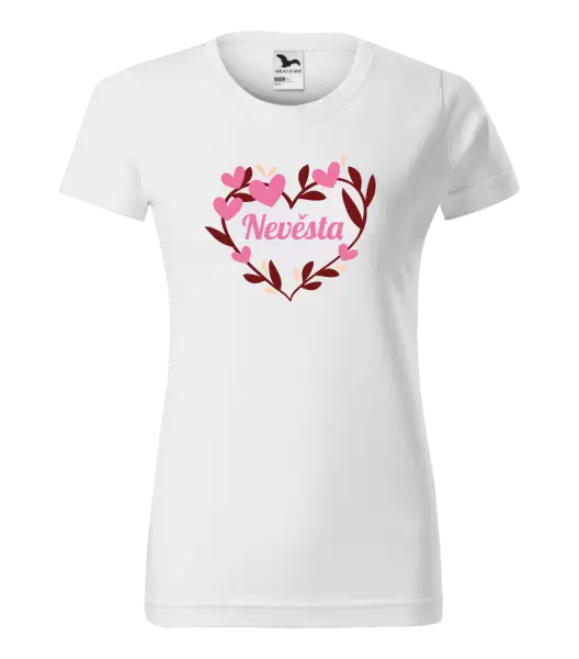 Dámské tričko Nevěsta - se srdíčky