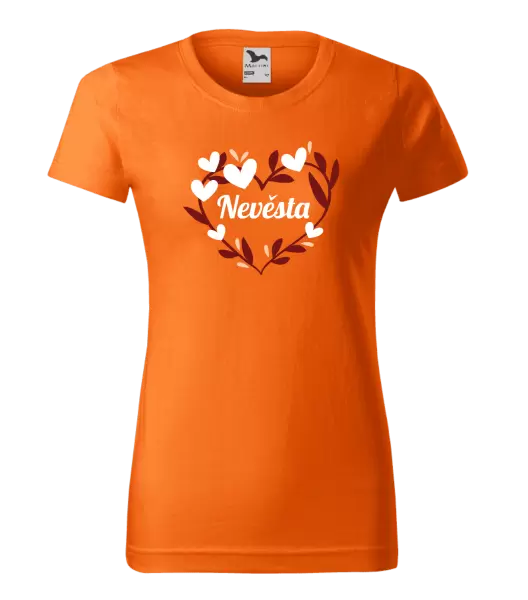 Dámské tričko Nevěsta - se srdíčky