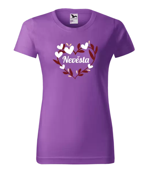 Dámské tričko Nevěsta - se srdíčky