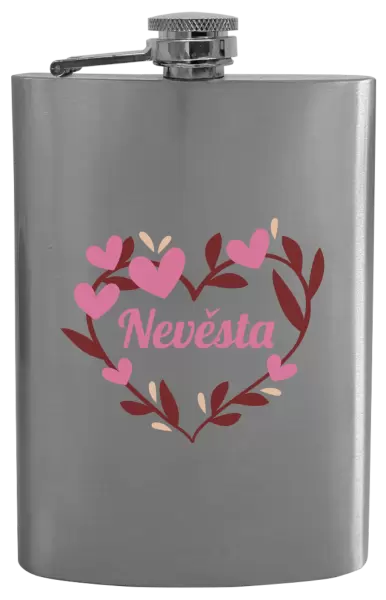 Placatka Nevěsta - se srdíčky