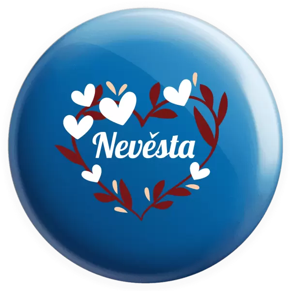 Placka Nevěsta - se srdíčky