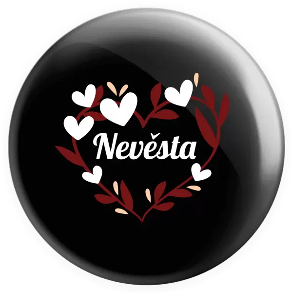 Placka Nevěsta - se srdíčky