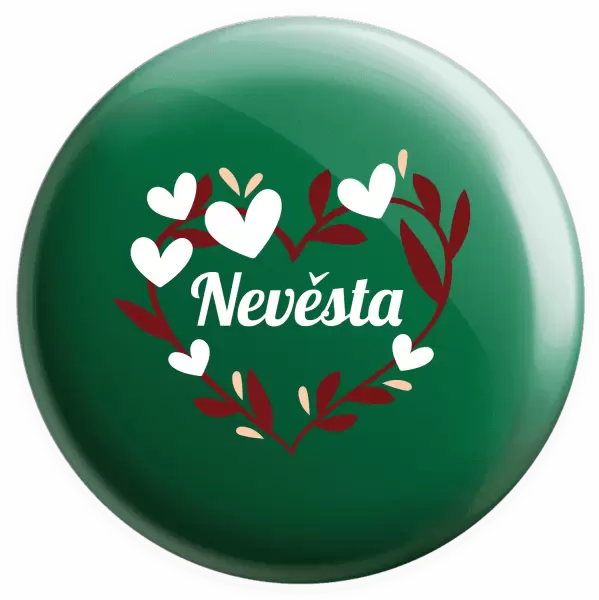 Placka Nevěsta - se srdíčky