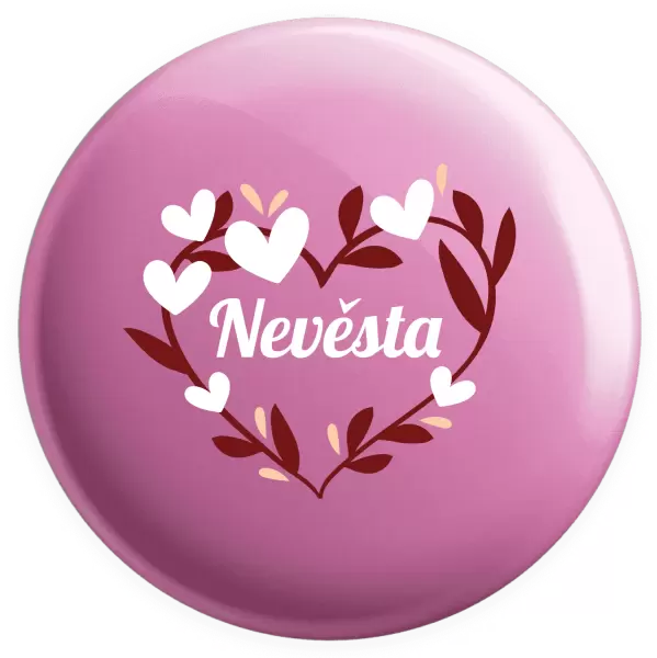 Placka Nevěsta - se srdíčky