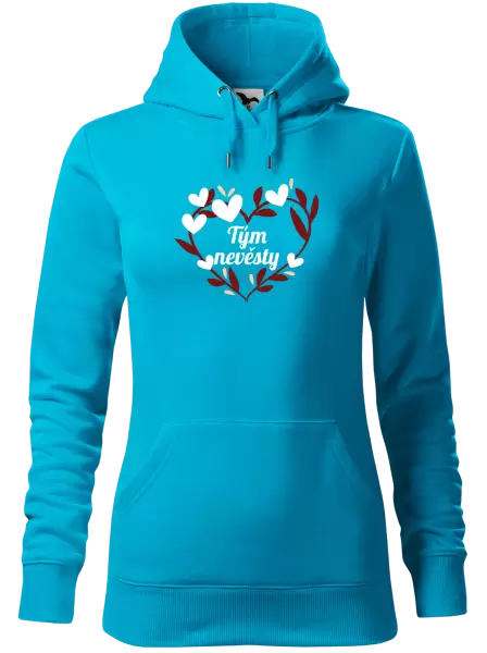 Dámská mikina Tým nevěsty - se srdíčky