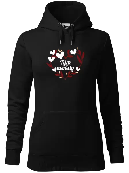 Dámská mikina Tým nevěsty - se srdíčky
