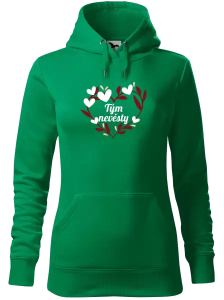 Dámská mikina Tým nevěsty - se srdíčky