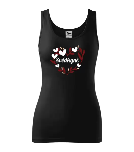 Dámské tílko Svědkyně - se srdíčky