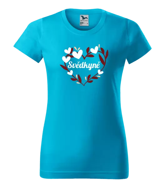 Dámské tričko Svědkyně - se srdíčky