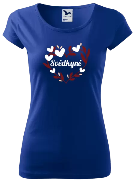 Dámské tričko Svědkyně - se srdíčky